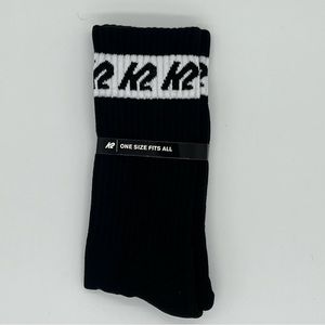 NWT K2 black socks